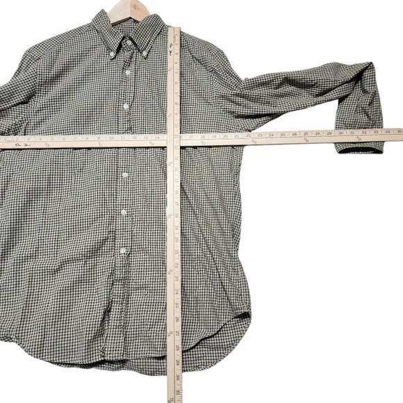 Ralph Lauren Mens Classic Fit Green & White Plaid Button-Down Shirt Size L - Picture 5 of 9
